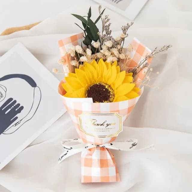 【JEN】香皂花乾燥花巴掌大小花束16*7cm(畢業典禮/節慶/生日禮物/情人節/母親節)