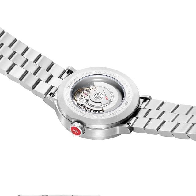 【MONDAINE 瑞士國鐵】The Original Automatic 夜光機械腕錶 瑞士錶(鋼帶錶帶 / 4161BSJ / 41mm)