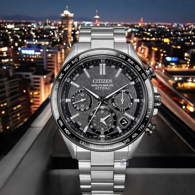 【CITIZEN 星辰】限量 鈦 GPS衛星錶 光動能錶 計時手錶-44.6mm 禮物 推薦(CC4058-67X)