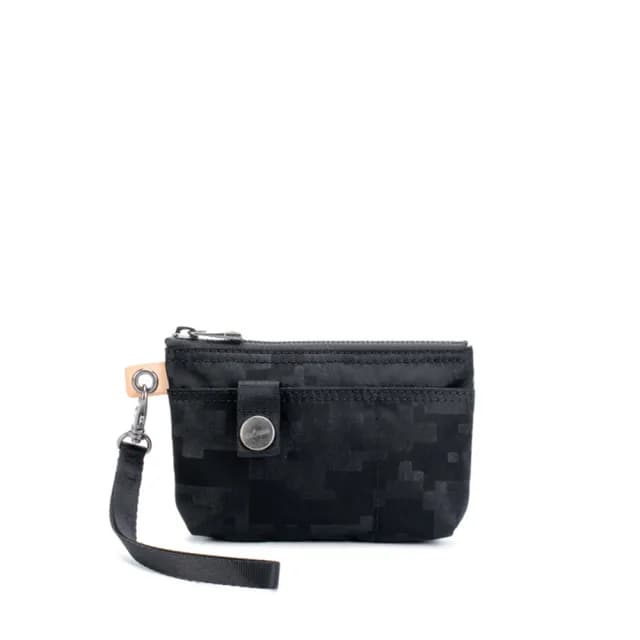 【satana】雙11限定★Soldier 實用拉鍊化妝包/零錢包(光影壓紋)