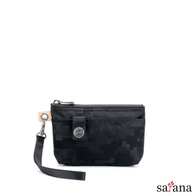 【satana】雙11限定★Soldier 實用拉鍊化妝包/零錢包(光影壓紋)