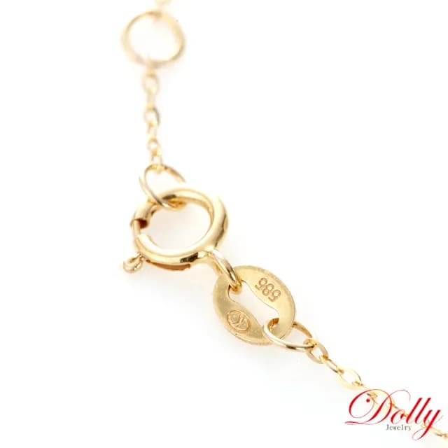 【DOLLY】情人節禮物 18K金 緬甸滿綠翡翠黃K金手鍊(母親節 情人節 交換禮物首選)