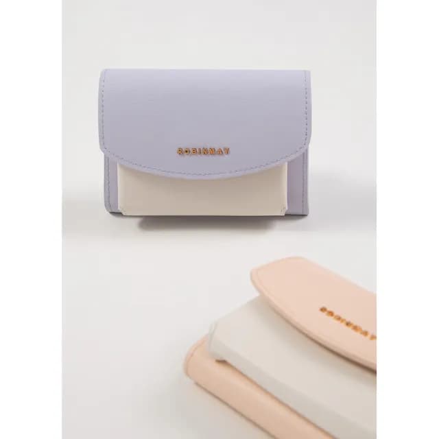 【ROBINMAY】夏洛特真皮卡夾零錢包(雙11/真皮壓扣封口/多色任選)