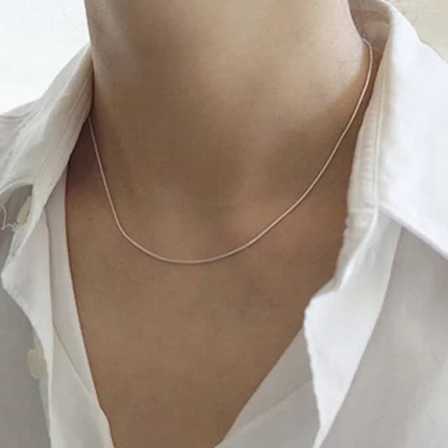 【KT DADA】情人節禮物 包包 配鍊 經典項鍊 法式項鍊 女生飾品 生日禮物 蛇骨鍊 細項鍊 疊戴項鍊 韓國項鍊