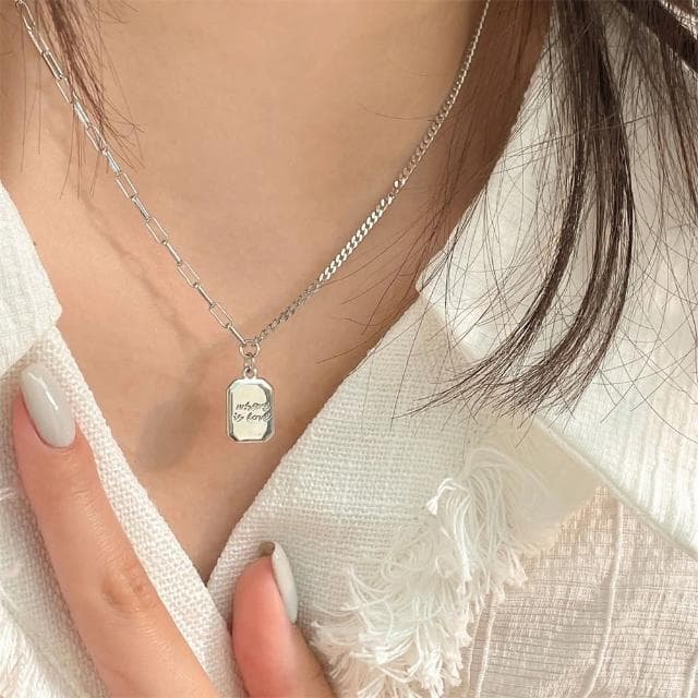【MoonDy】禮品 情侶禮物 禮物交換 銀項鍊 S925純銀項 項鍊 網紅項鍊 韓國項鍊 韓款項錬 簡約風格