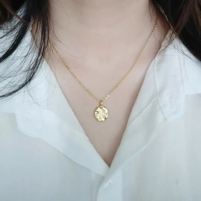 【MoonDy】情人節禮物 包包 18k金項鍊 簡約項鍊 芒星項鍊 星星項鍊 項鍊 鎖骨鏈 INS項鍊 金幣項鍊 生日禮物