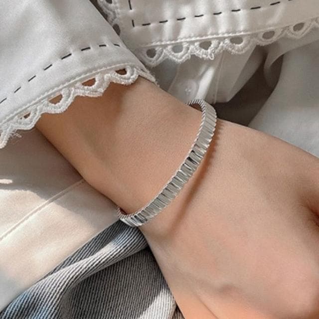【MoonDy】母親節禮物 手環 純銀手環 情侶手環 閨蜜手環 簡約手環 不規則手環 手鐲 個性手環 銀手環 閨蜜禮