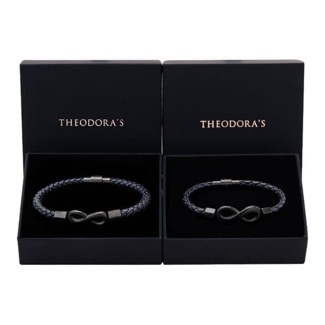【THEODORA’S 希奧朵拉】可選色｜情侶對飾-無限磁吸真皮手環(情侶手環 情侶飾品 情人節禮物)