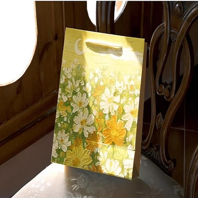 【德德小品集】禮品袋 繪夢油彩(藝文手提袋 節日禮盒 禮袋 精美男女生日花束包裝 送禮物紙袋子)
