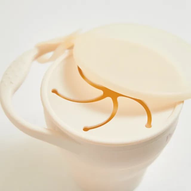 【奇哥】比得兔矽膠零食盒附蓋(零食杯/零食碗/寶寶餐具)