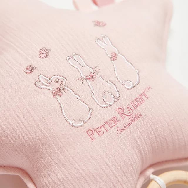 【奇哥】比得兔天絲泡泡紗星星音樂鈴(嬰兒安撫/彌月禮物)