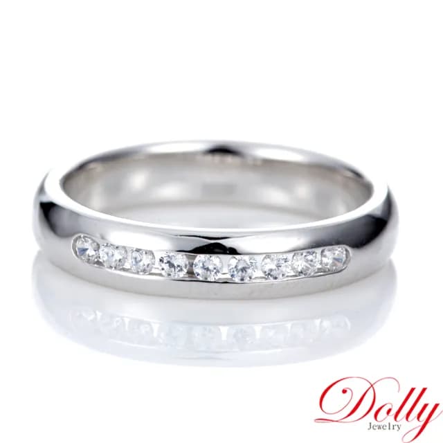 【DOLLY】0.20克拉 F/VS2 天然鑽石14K金鑽石戒指-003(母親節 長輩送禮 交換禮物首選)