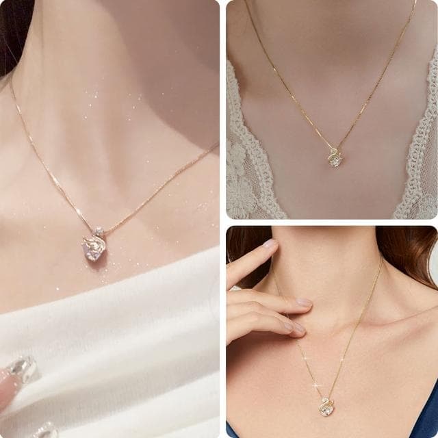 【LEEHER】生日禮物/項鏈/純銀項鏈女生項鍊/女項鍊/S925純銀項鍊/高級感氣質項鍊/小禮物/情人節