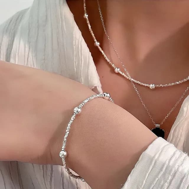 【MoonDy】包包 女生項鍊 個性項鍊 正生純銀項鍊 抗過敏項鍊 女生飾品 情侶禮物 小禮物 女友生日禮物