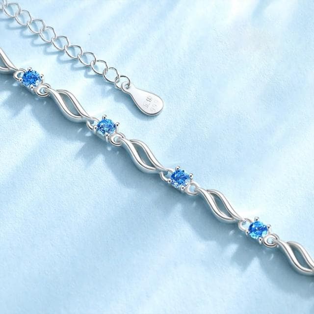 【MoonDy】手鍊 S999 純銀手鍊 結婚禮物 飾品 小禮物 水晶手鍊 日本手鏈 韓國手鏈 女生手鏈