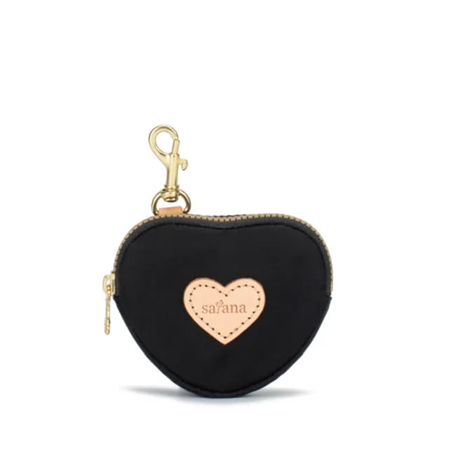 【satana】雙11限定★Soldier 趣淘愛心零錢包(亮黑色)