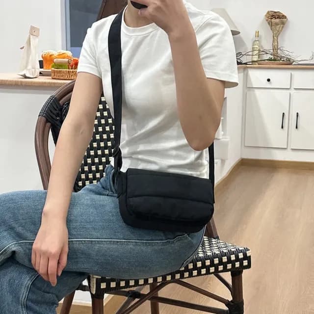 【巴黎精品】情人節禮物 現貨+預購 側背包尼龍肩背包(輕便百搭帆布小方包女包包7色a1fp39)