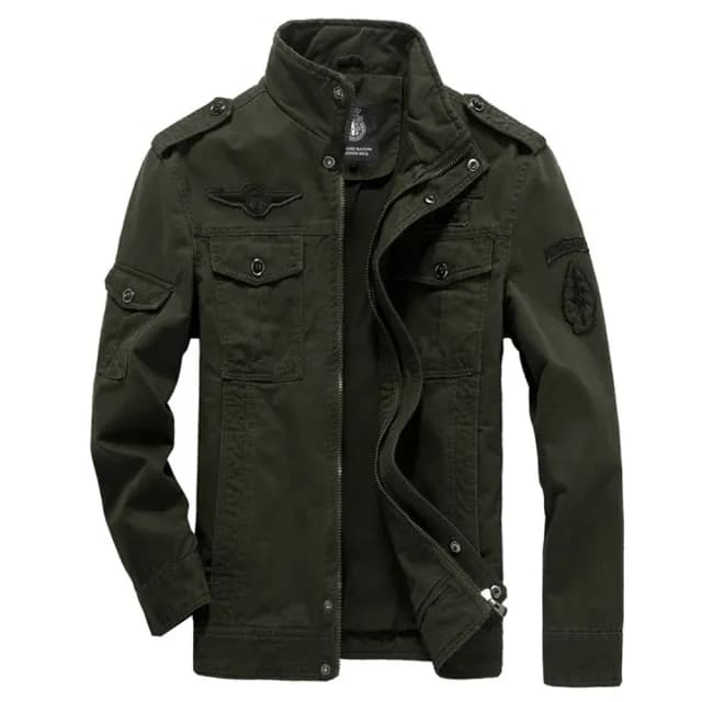 【巴黎精品】父親節禮物 軍裝外套復古工裝古著(薄款休閒春秋棉質純色男夾克3色a1fa46)