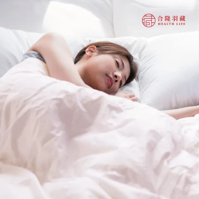 【合隆羽藏】CAS台灣原產90%白鴨絨被｜中保暖｜雙人(棉被/冬被)