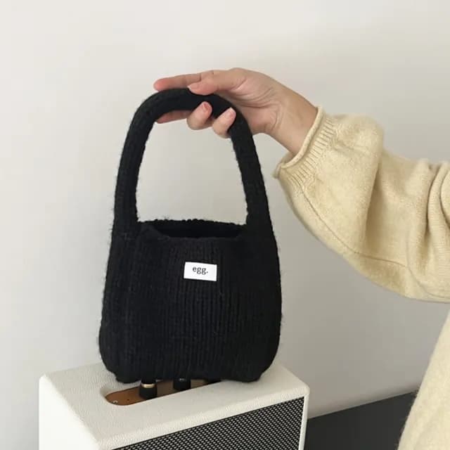 【巴黎精品】情人節禮物 現貨+預購 手提包編織肩背包(毛線針織可愛小巧女包包10色a1fp40)