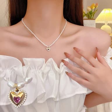 【KT DADA】韓國項鍊 閨蜜項鍊 復古項鍊 女生禮物 禮物 送禮 項鍊女 鎖骨鏈 串珠項鍊 珍珠項鍊