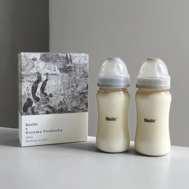 【Basilic 貝喜力克】專利防脹氣PPSU寬口奶瓶(240ml)