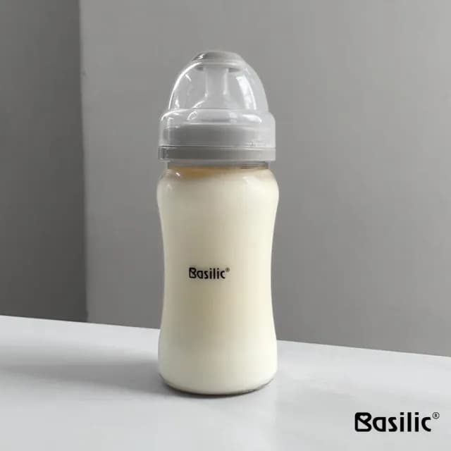 【Basilic 貝喜力克】專利防脹氣PPSU寬口奶瓶(240ml)