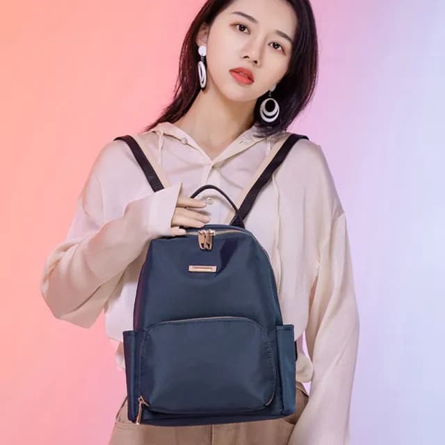 【MoonDy】情人節禮物 包包 後背包 女生包包 背包 女包包 小背包 韓國後背包 可愛包包 尼龍後背包 黑色包包