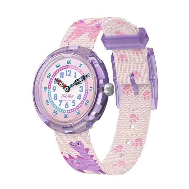 【Flik Flak】兒童手錶 DINOLOGY /靜音無秒針/兒童禮物/安全防水/瑞士製造 FBNP230(31.85mm)