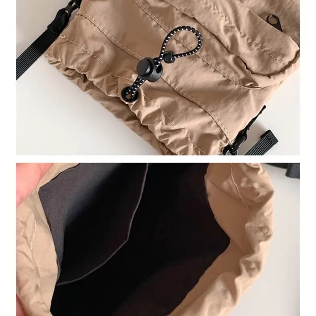 【MoonDy】情人節禮物 包包 包包 女生包包 手機包 側背包 隨身小包 尼龍斜背包 男用包包 輕便小包 奶茶系