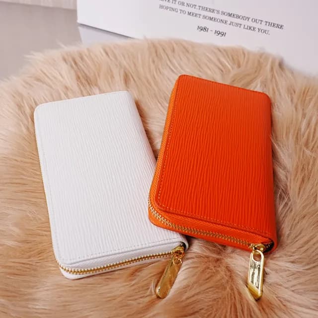 【MoonDy】雙11 包包 高品質 長夾 水波紋長夾 牛皮長夾 長夾 拉鏈長夾 女友生日禮物