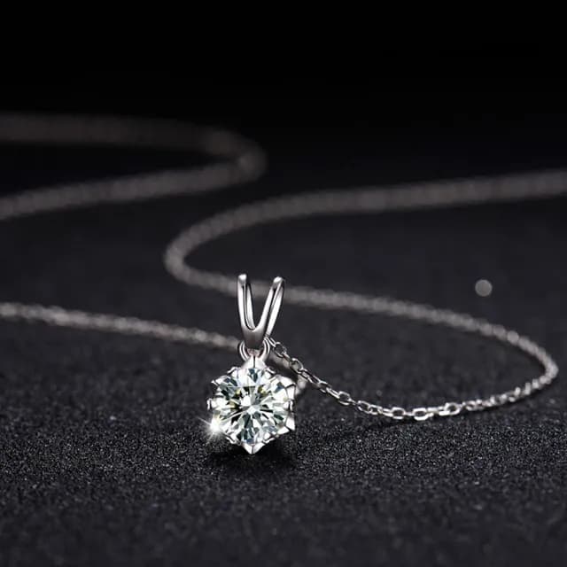 【LEESA】情侶項鍊\鋯石項鍊\女生項鍊\造型項鍊\高級飾品\項鍊S925純銀項鍊\情人節禮物