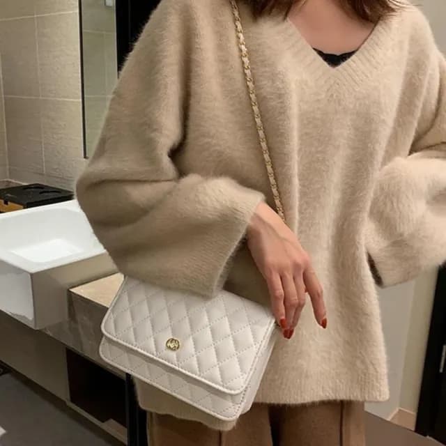 【MoonDy】情人節禮物 手提包 女包 包包 小香風 小方包 鏈條包 女包包 小包包  手提包 斜挎包 黑色 白色包