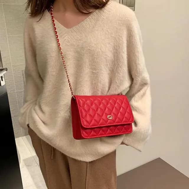【MoonDy】情人節禮物 手提包 女包 包包 小香風 小方包 鏈條包 女包包 小包包  手提包 斜挎包 黑色 白色包