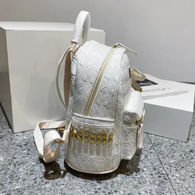 【LEEHER】情人節禮物 七夕 千鳥紋背包 小香風包包 學生書包 後背包 百搭小背包 可愛包包 千金風包包 休閒