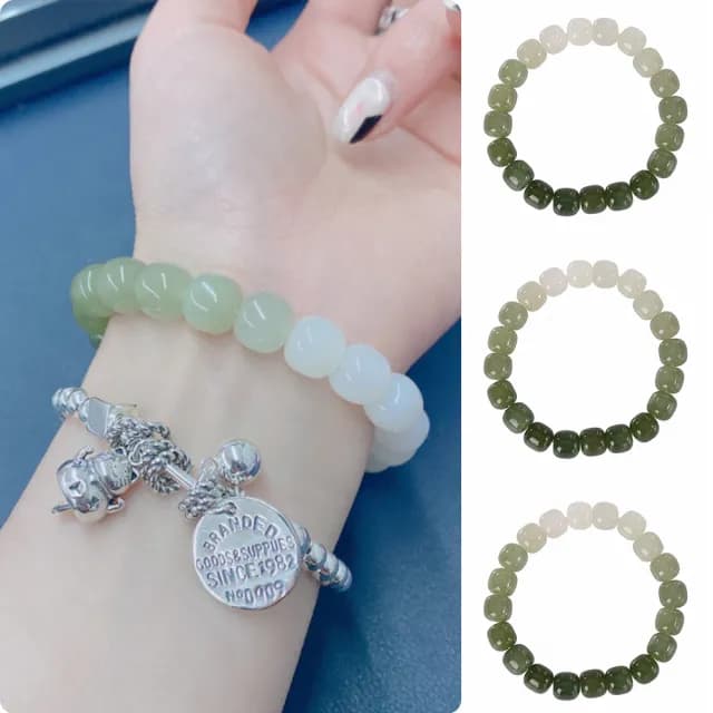 【LEESA】情人節禮物 和田玉手串\平安手鍊\手鍊\礦石手鍊\避邪手鍊\桃花手鍊\串珠手鍊\五行手鍊\招財手鍊\ 