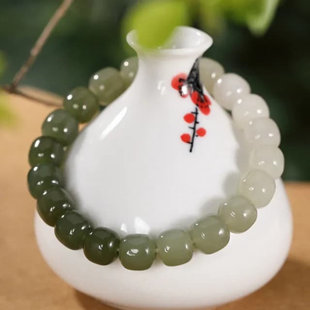【LEESA】情人節禮物 和田玉手串\平安手鍊\手鍊\礦石手鍊\避邪手鍊\桃花手鍊\串珠手鍊\五行手鍊\招財手鍊\