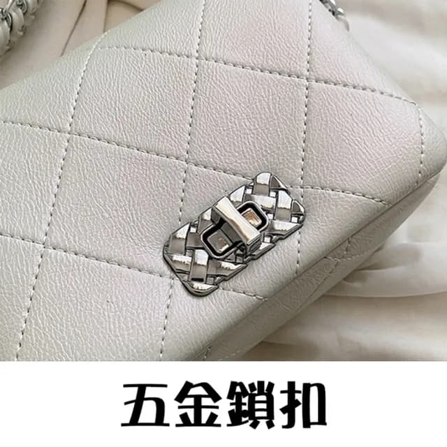 【MoonDy】情人節禮物 包包 包包 包包女 鏈條包 腋下包 小香風包包 菱格鏈條包 收納包 小方包 韓國包包 復