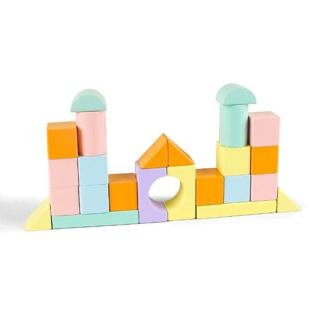 【Top Bright】繽紛馬卡龍創意積木桶 108pcs(手眼協調/感統玩具/精細動作/聖誕節禮物)