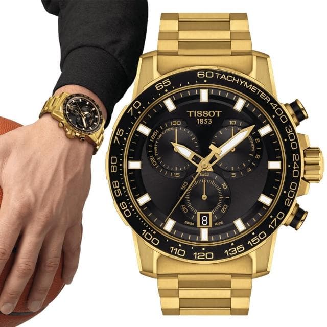【TISSOT 天梭】SUPERSPORT CHRONO 三眼計時石英腕錶 母親節 禮物 推薦(T1256173305101)