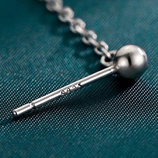 【MoonDy】情人節禮物 珍珠耳環 長耳環 韓國耳環 耳環 耳釘 飾品 S925純銀耳環 法式耳環 氣質耳環 垂墜式耳