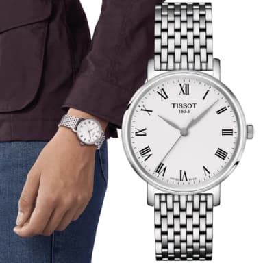 【TISSOT 天梭 官方授權】EVERYTIME 簡約時尚石英腕錶 畢業禮物 送禮 推薦(T1432101103300)