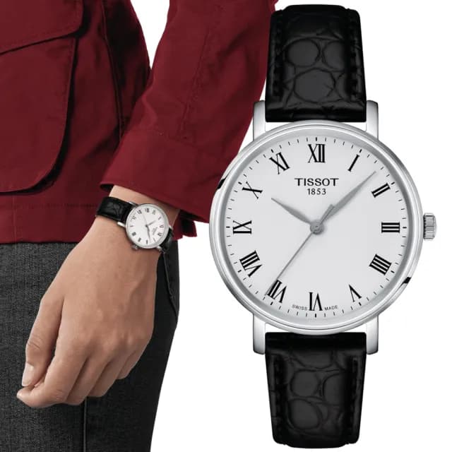 【TISSOT 天梭 官方授權】EVERYTIME 簡約時尚石英腕錶 畢業禮物 送禮 推薦(T1432101603300)