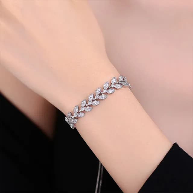 【LEESA】純銀手鍊\S925銀飾品\莫桑鋯手鍊\生日禮物\微型手鍊\手鍊\手環\細手鍊\閨蜜手鍊