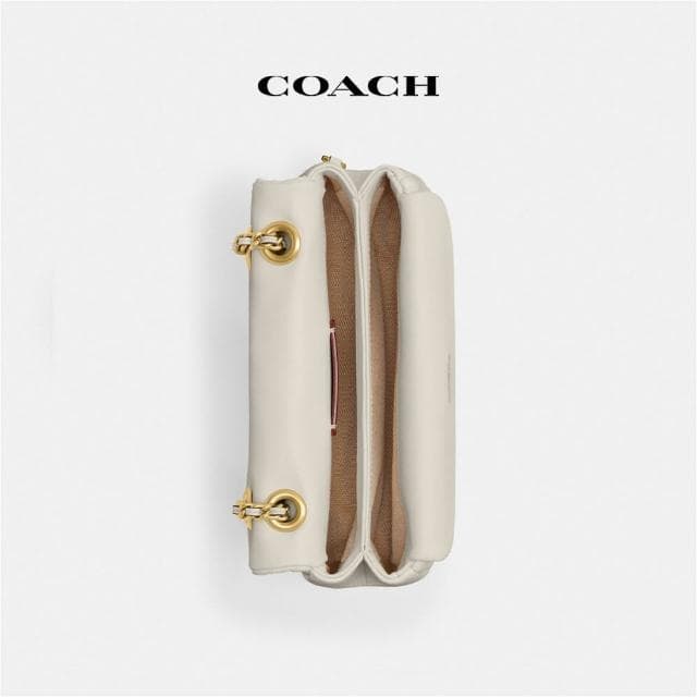 【COACH】蔻馳官方直營 TABBY絎縫 20號單肩手袋-B4/粉筆白色(CP149)