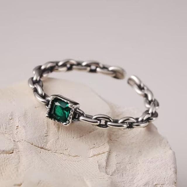 【LEESA】925純銀戒指\可調式戒指\女生戒指\晶石戒指\高級飾品\女友生日禮物\婚禮小禮物\情侶禮