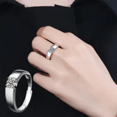 【LEESA】戒指\合成鑽石\婚禮小禮物\伴娘禮物\情侶戒指\925純銀戒指\戒指盒\女生禮物\女友禮物
