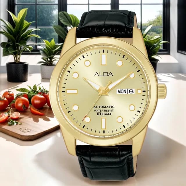 【ALBA】雅柏 Tokyo Design 香檳金機械錶-42mm 禮物 送禮 推薦(AL4662X1/Y676-X084G)