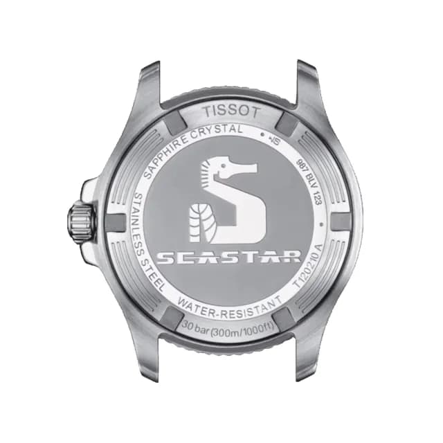 【TISSOT 天梭 官方授權】SEASTAR 珍珠貝 300米潛水石英腕錶 雙11 特惠 推薦(T1202101711600)