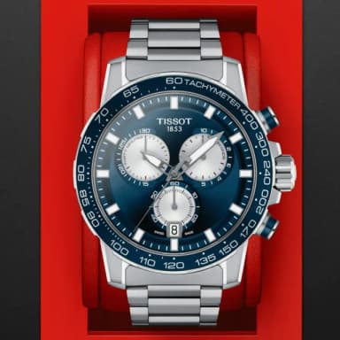 【TISSOT 天梭 官方授權】SUPERSPORT 時尚三眼計時腕錶 畢業禮物 送禮 推薦(T1256171104100)